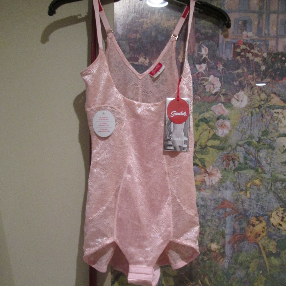 NWT sexy vintage rose under-bust shaping bodysuit